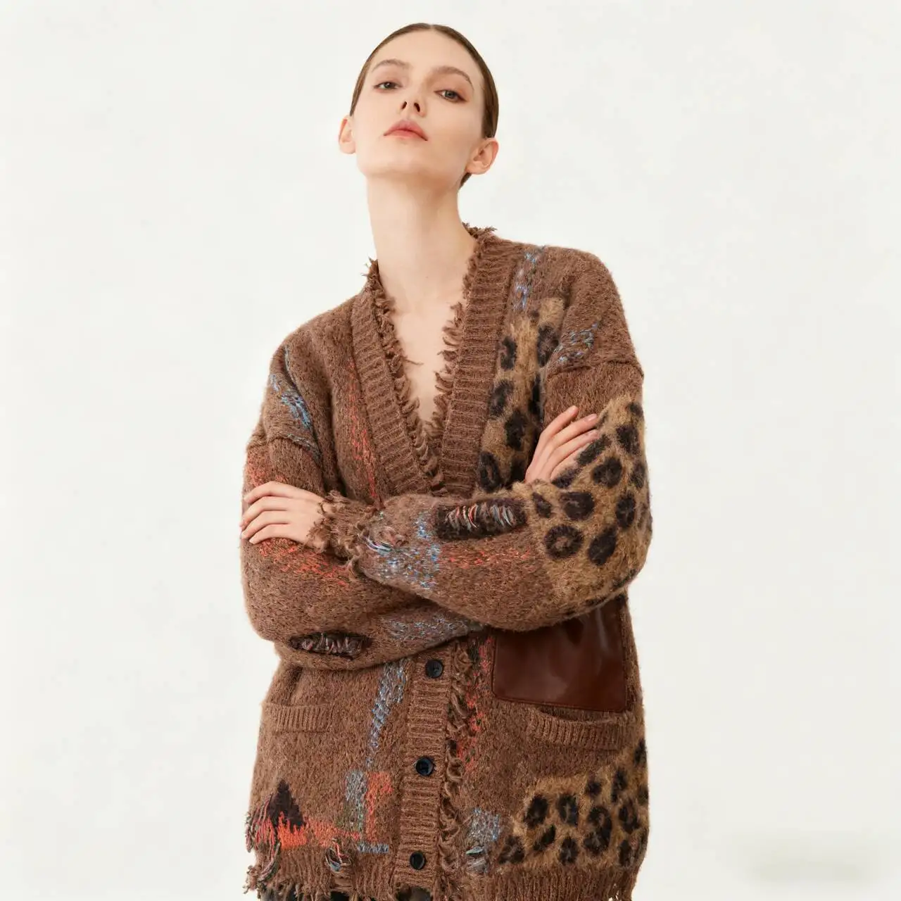 

Свитера Джемперы Кардиганы женские вязаные в японском стиле с мотивом Kawaii на пуговицах Fair Isle Harajuku Sweet Lovely Cute Fashion