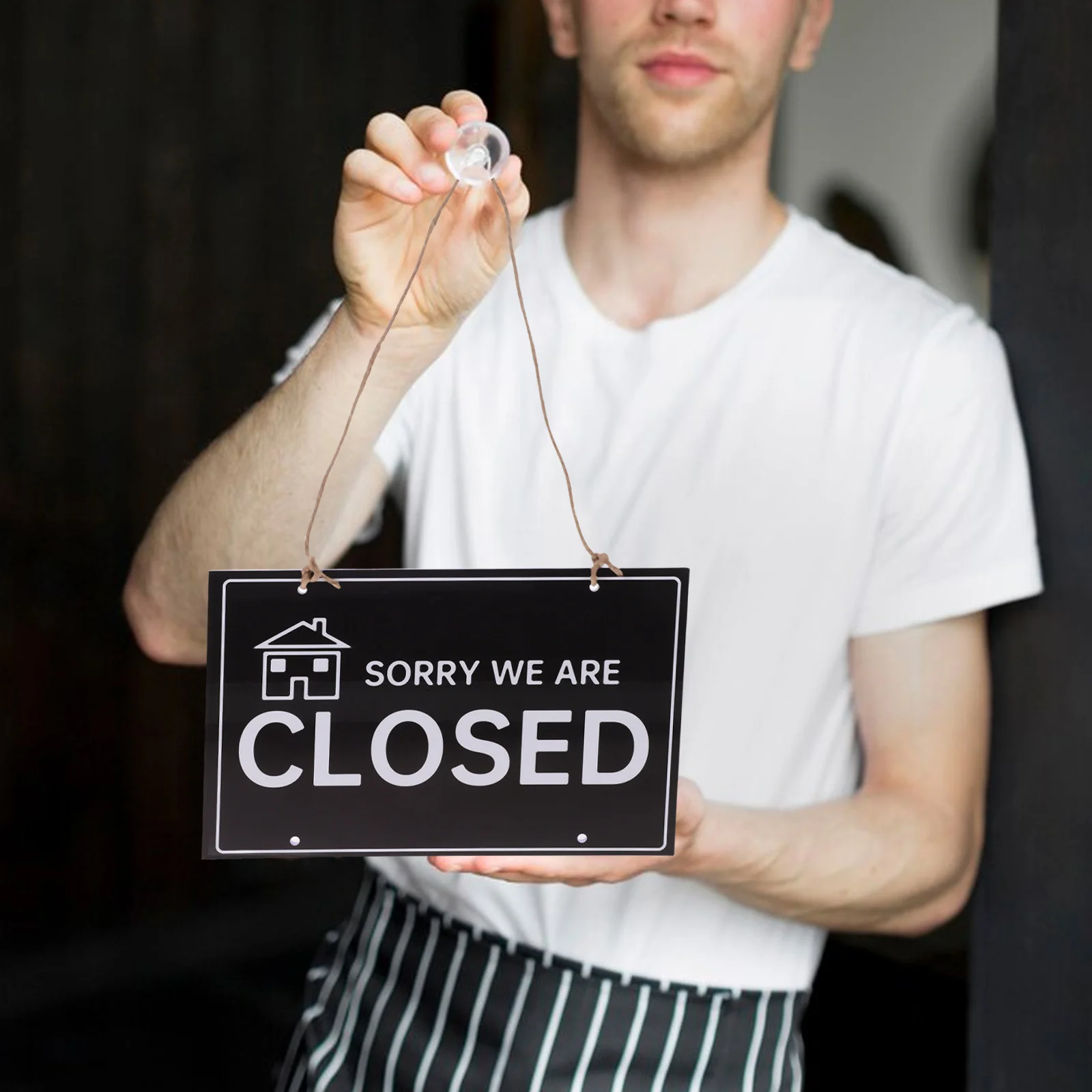

Versatile Open Closed Sign Business Hours Notice for Restaurants Cafes Shops Stylish Erasable Time Sign Decorative Open Signs