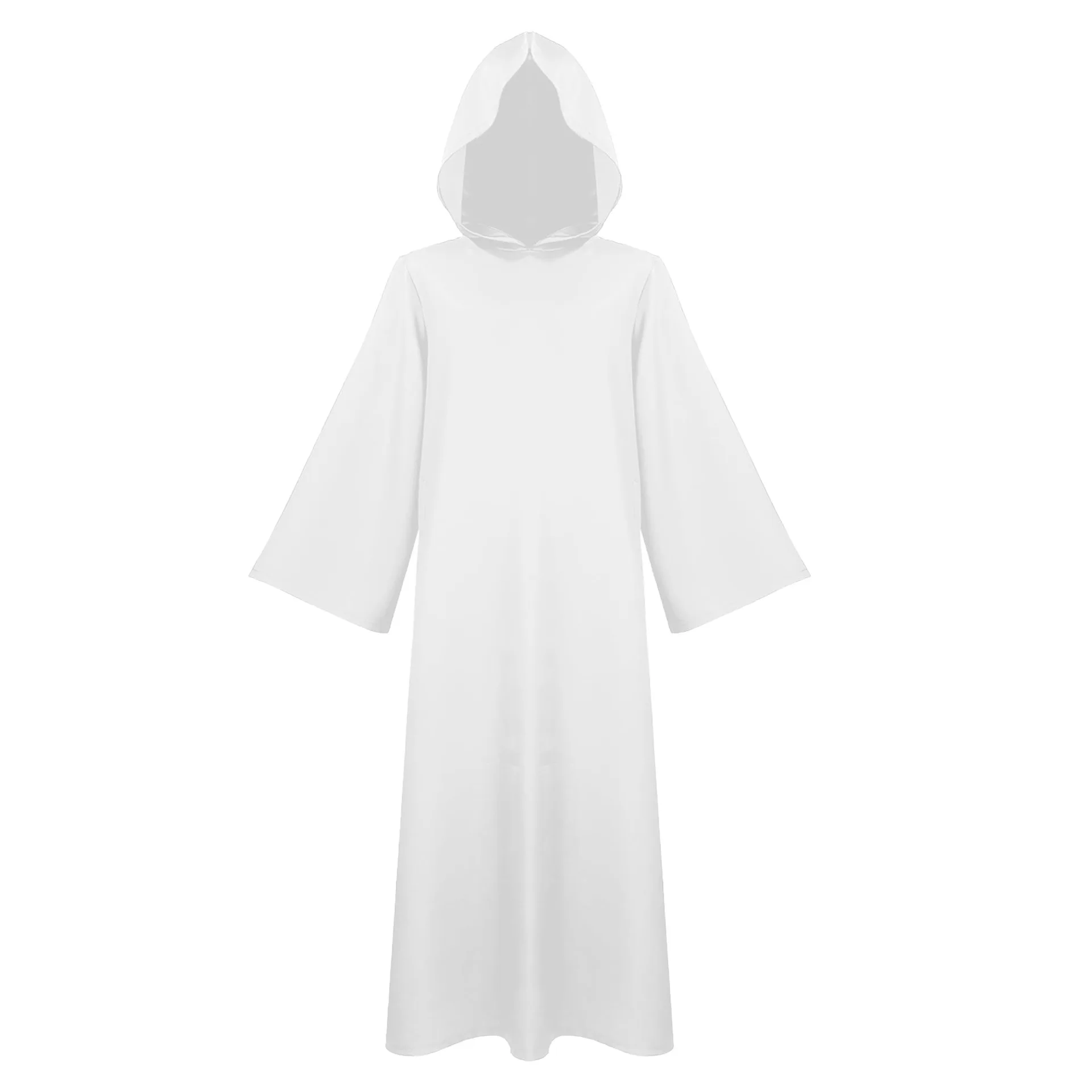 Halloween Men Medieval Monk Robes Costumes Wizard Costumes Priest Costumes Long Robe Black Cloak