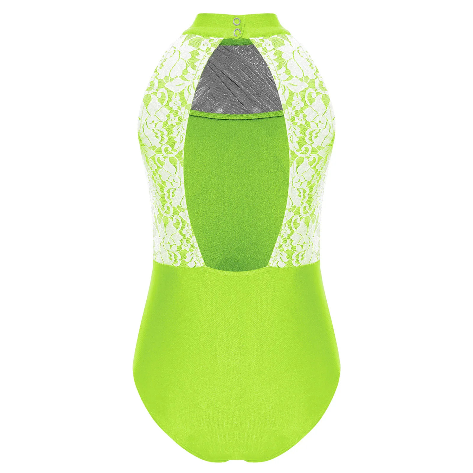 الفتيات الباليه الجمباز يوتار الشكل التزلج الرقص Unitards أكمام لامع شبكة تراكب ارتداءها راقصة الباليه اليوغا Dancewear