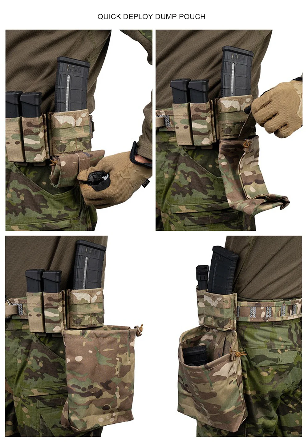 Taktische MINI-Recyclingtasche, Molle-Magazintasche, Magazinhalter, Outdoor-Paintball-Utility-Rückgewinnungstasche, Jagd-Magazintasche, Zubehör – Detail 10