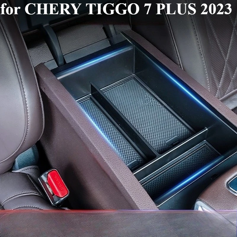 

Автомобильный подлокотник, ящик для хранения для CHERY TIGGO 7 PLUS 2023, консольный лоток с левым рулем, контейнер-органайзер, аксессуары для интерьера