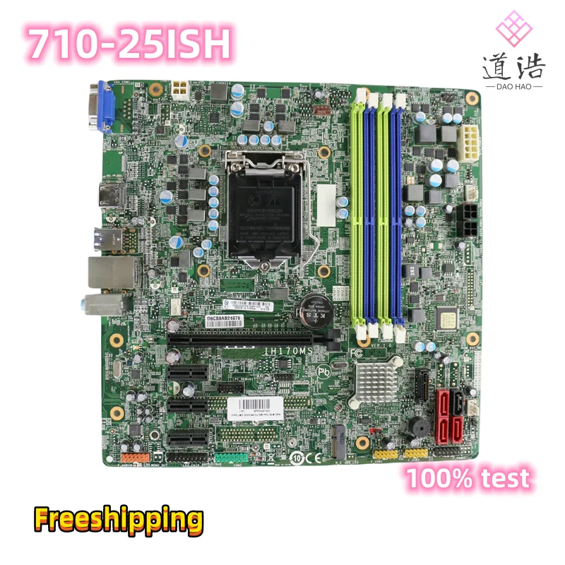 

IH170MS For Lenovo Ideacentre 710-25ISH Motherboard 00XK044 LGA 1151 DDR4 H170 Mainboard 100% Tested Fully Work