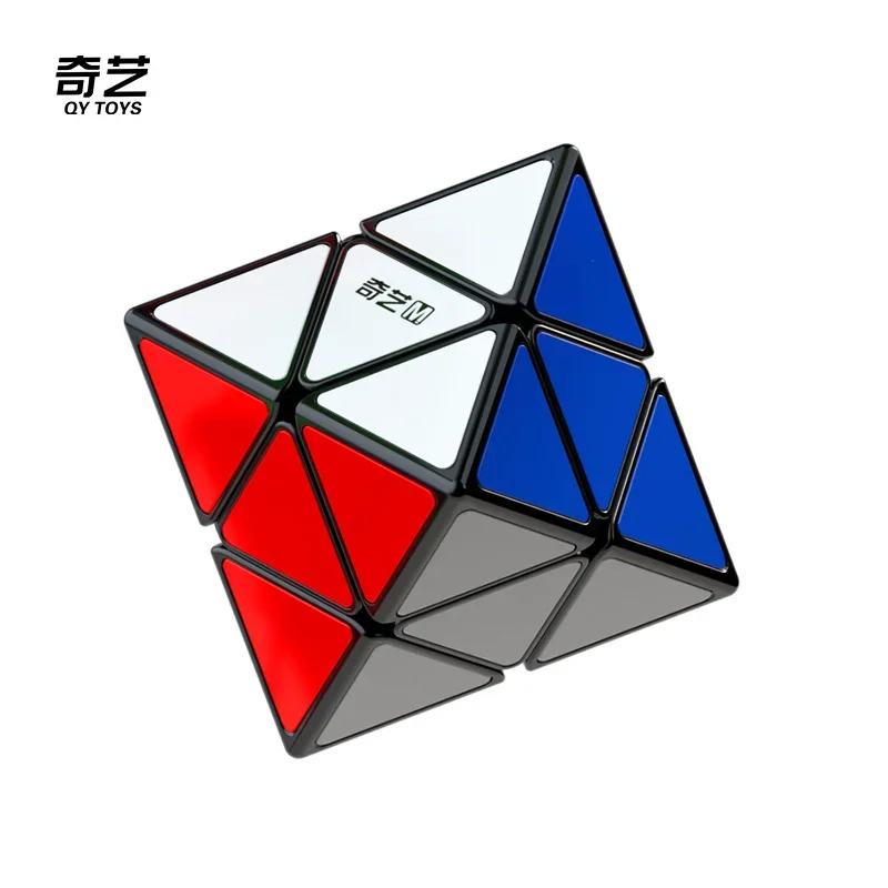 [CubeFun]QiYi FTO 2x2 Skewb Diamond Magnetic Magic Cube Rotating Octahedron Stickerless Educational Toys Children For Gifts