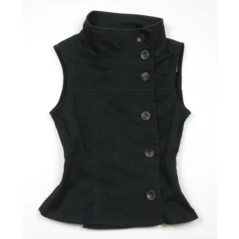 Fashion Punk Y2k Crop Top Solid Color Vintage Harajuku Hottie Button Tanks Streetwear Rock Goth Unigue Sleeveless Vest Hip Hop