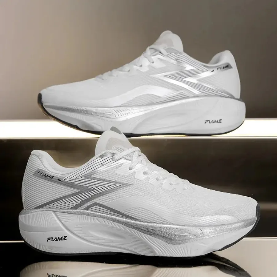 

Men's Lightweight Breathable Jogging Sneakers - Non-Slip Wear-Resistant Upper and PVC Sole Low-Top Running Training Shoes with