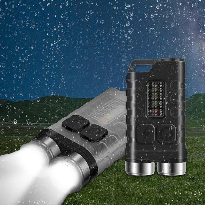 

Мини светодиодные фонарики USB быстрая зарядка светодиодные фонари с кольцом для ключей супер яркий водонепроницаемый фонарик для поставок для кемпинга ночью
