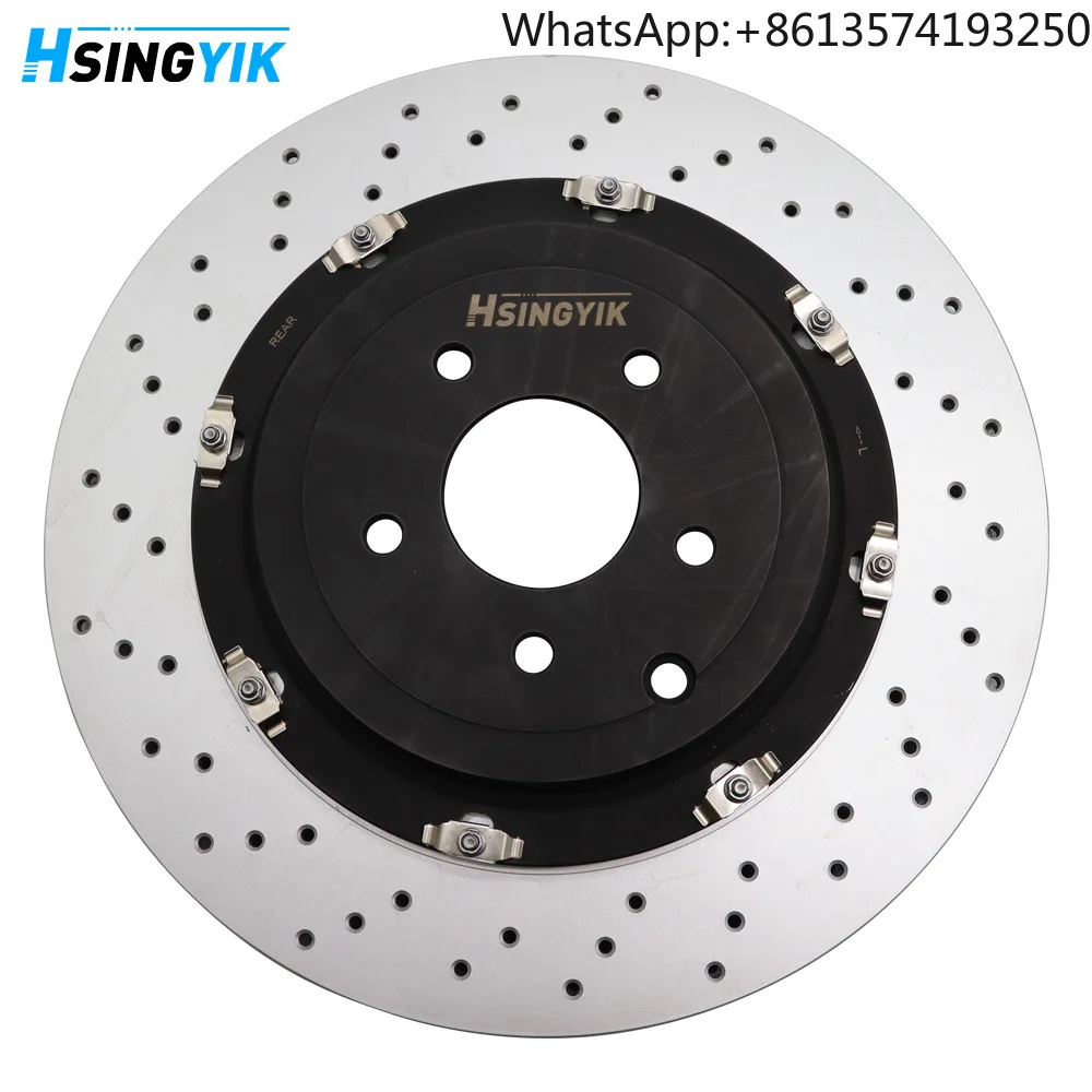 

For Car Break System Slotted Oem 43206-KJ10A 380mm 30mm Rotor Front Rear 2 Piece Brake Disc for NISSAN GTR