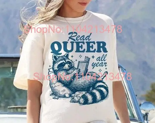 Read queer all year books lgbt pride merch cool shirt owned shops nonbinary trans youth long or short sleeves