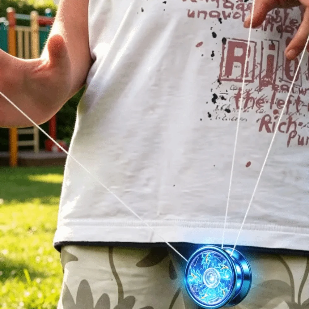 Gift KK Bearing Yo-Yo Anti-drop Finger Guard Glowing Yoyo Spare Parts Led Light-Up Yo-Yo Parties