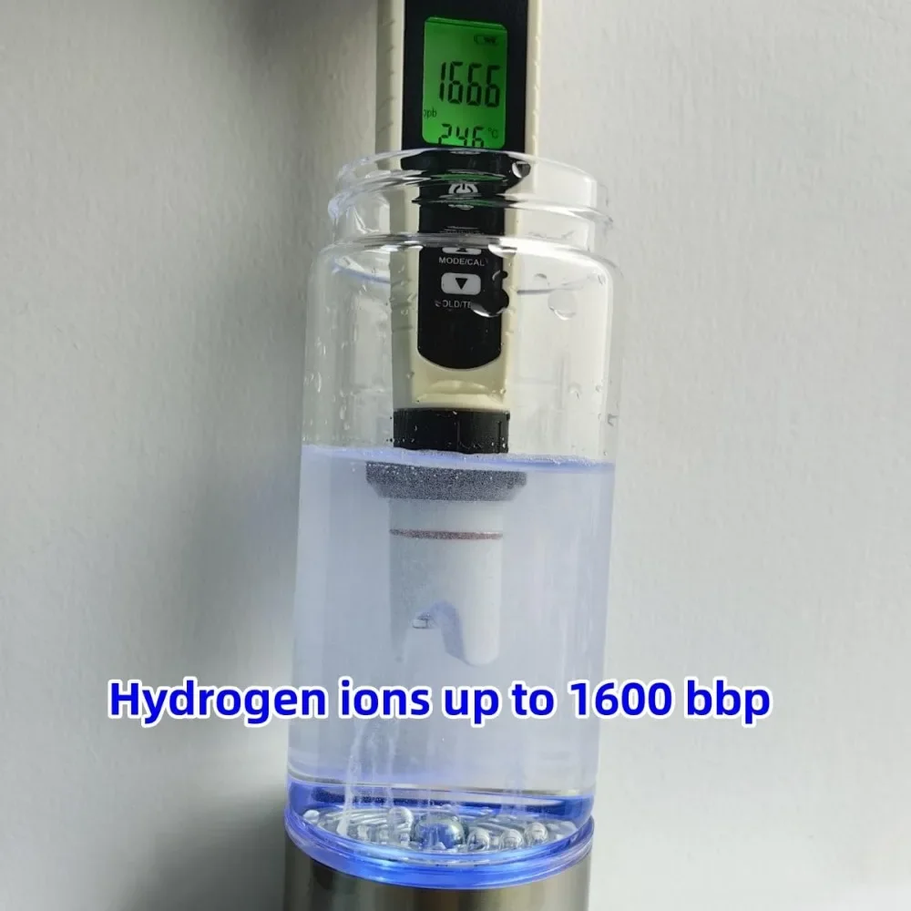 Hydrogen Water Bottle,Portable Hydrogen Water Generator Machine, Improve Water in 3 Minutes Quick Electrolysis Suitable for Home