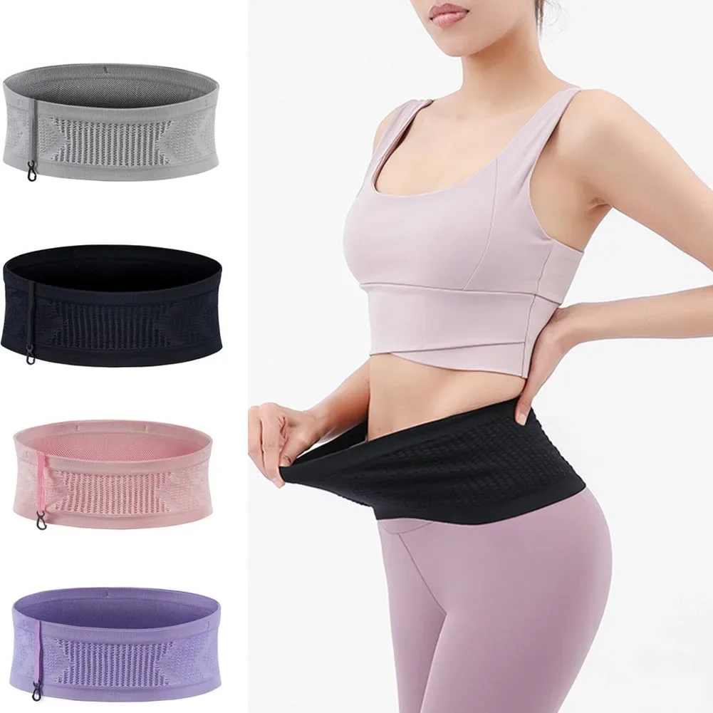 

Seamless Invisible Running Waist Belt Bag Unisex Gym Bags Anti-Theft Sports Fanny Pack Mobile Phone Bags for Outdoor Sport