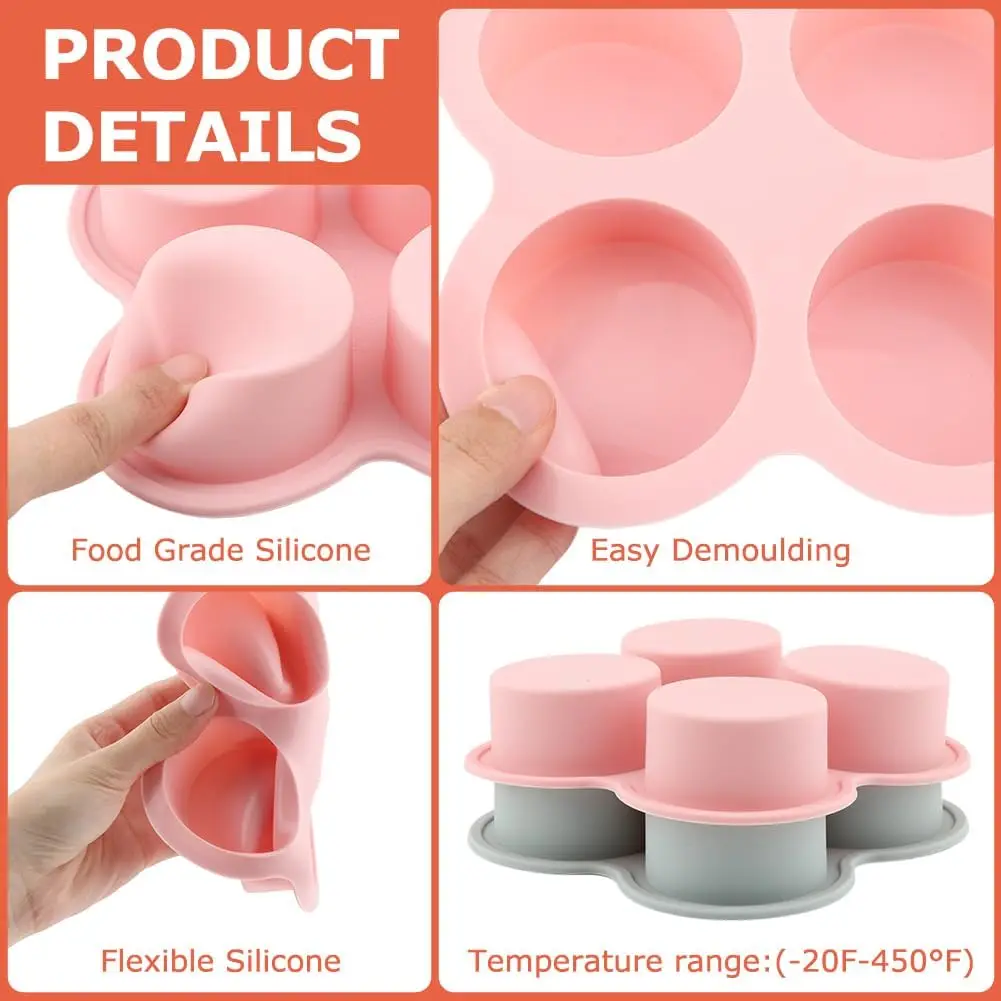 1PC Reusable Silicone Air Fryer Egg Mold Non-Stick Cupcake Molds for Air Fryer Toaster Oven, Air Fryer Accessories for Baking