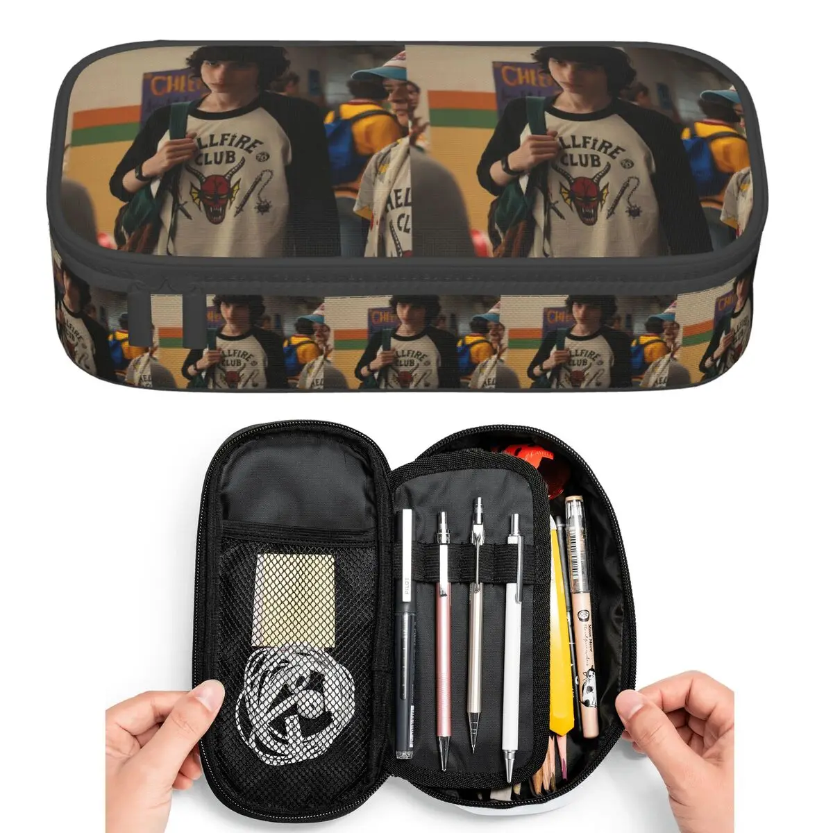 

Finn Wolfhard Pencil Cases for Student Pen Box Pencil Bag Big Capacity Pencil Pouch Pen Holder