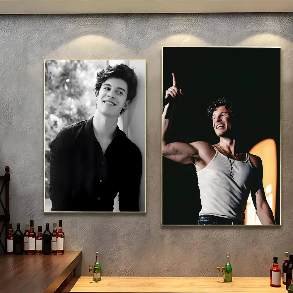 singer pop S-Shawn Mendes Poster Modern Indoor Wall Decor & Aesthetic Home Space Design