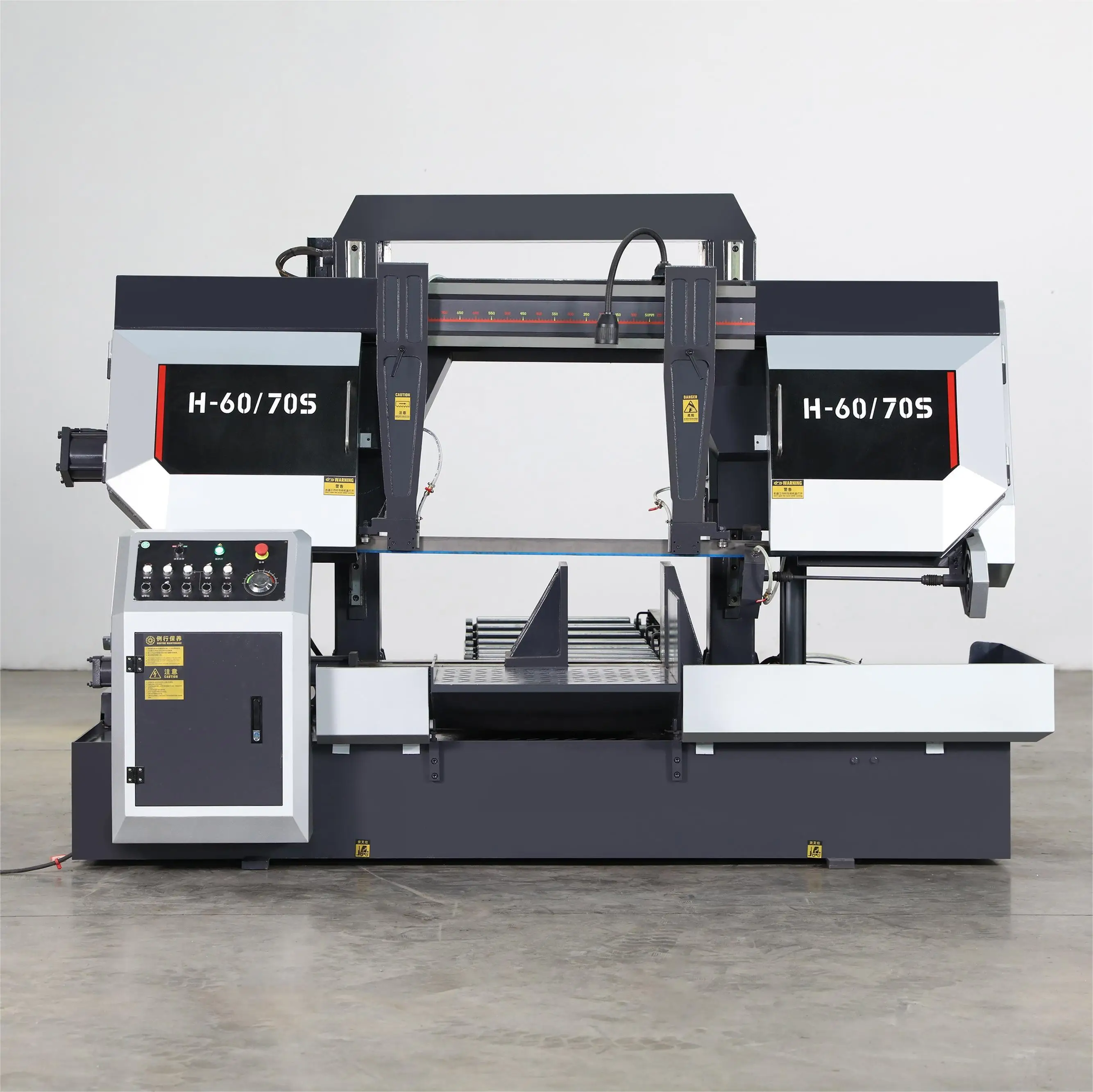 H-60/70S Multi Metal Cut to Length Machine Steel Belt Bow Saw Industrial Single Table Selling Metal Cutter