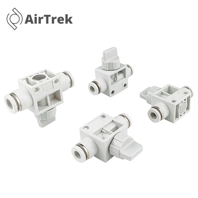 1/10/20 PCS HVFF 4/6/8/10/12/14/16mm Pneumatic Hand Release Valve Push-in Air Tube Quick Exhaust Manual Control Connector