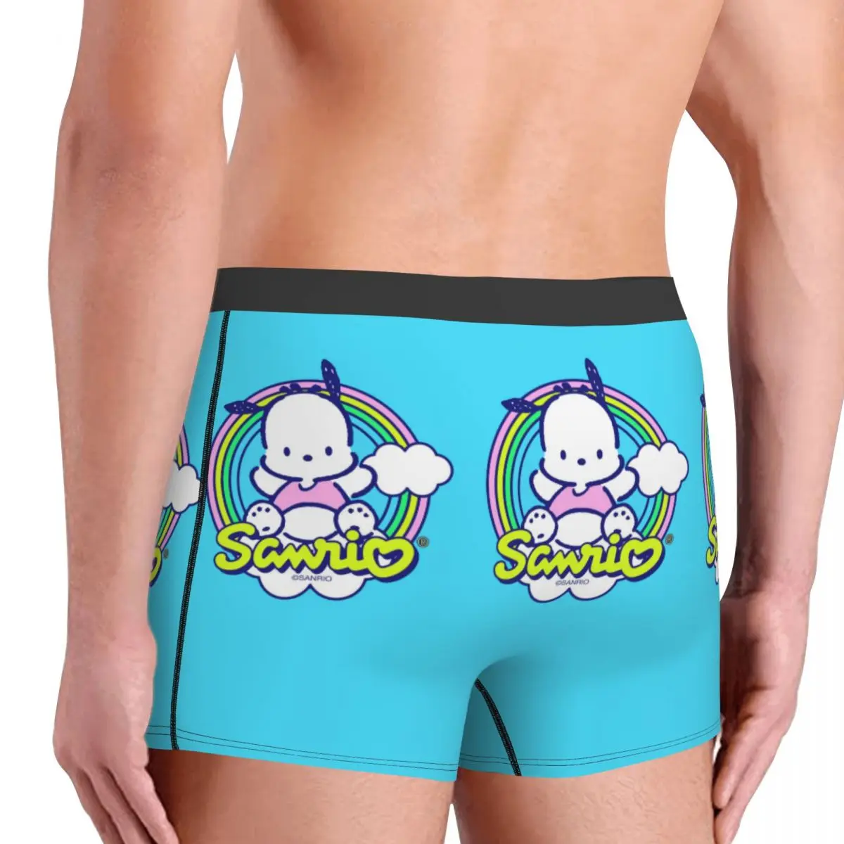 Custom Kawaii Classical Pochacco Boxer Shorts For Homme Printed Animation Cartoon Underwear Panties Briefs Breathable Underpants