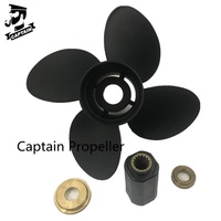 Captain Marine Boat Outboard Propeller 4 Blade 10.3x13 Fit Suzuki Engines 40HP 50HP DT40C DT50A DF40 DF50 DT40 DT55 13 Splines