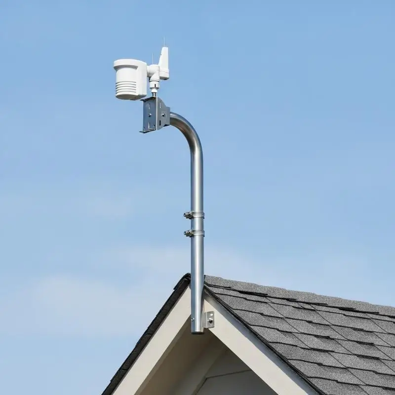 Adjustable Universal Weather Station Mounting Pole Outdoor Antenna Mount Bracket for Home Backyard Weather Station