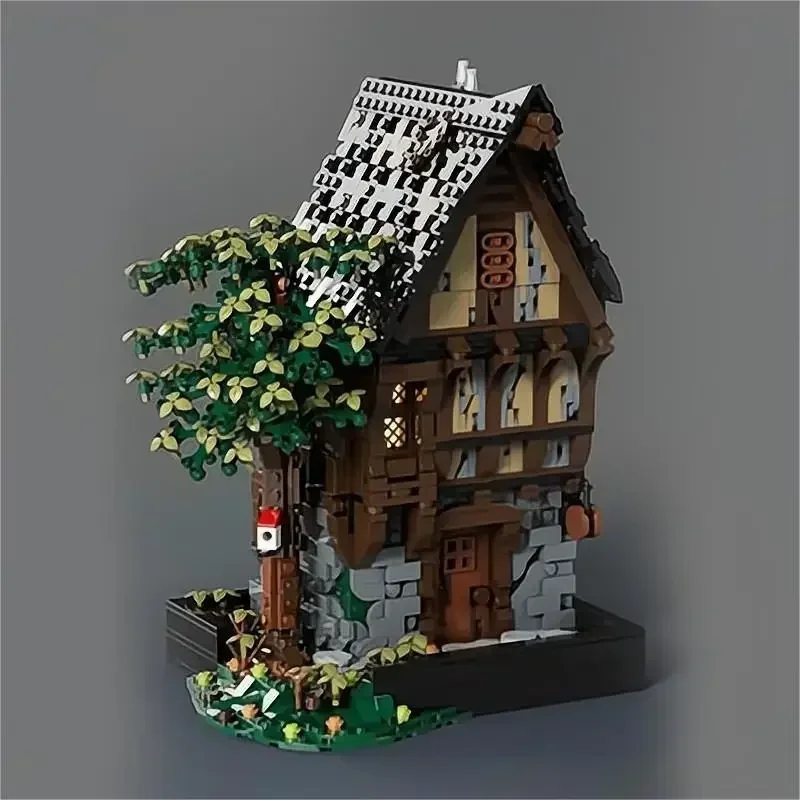 BuildMoc De Middeleeuwse Dromer Huis Bouwstenen Kasteel Smid Winkel Architectuur Bricks Speelgoed Voor Kinderen Verjaardagscadeautjes