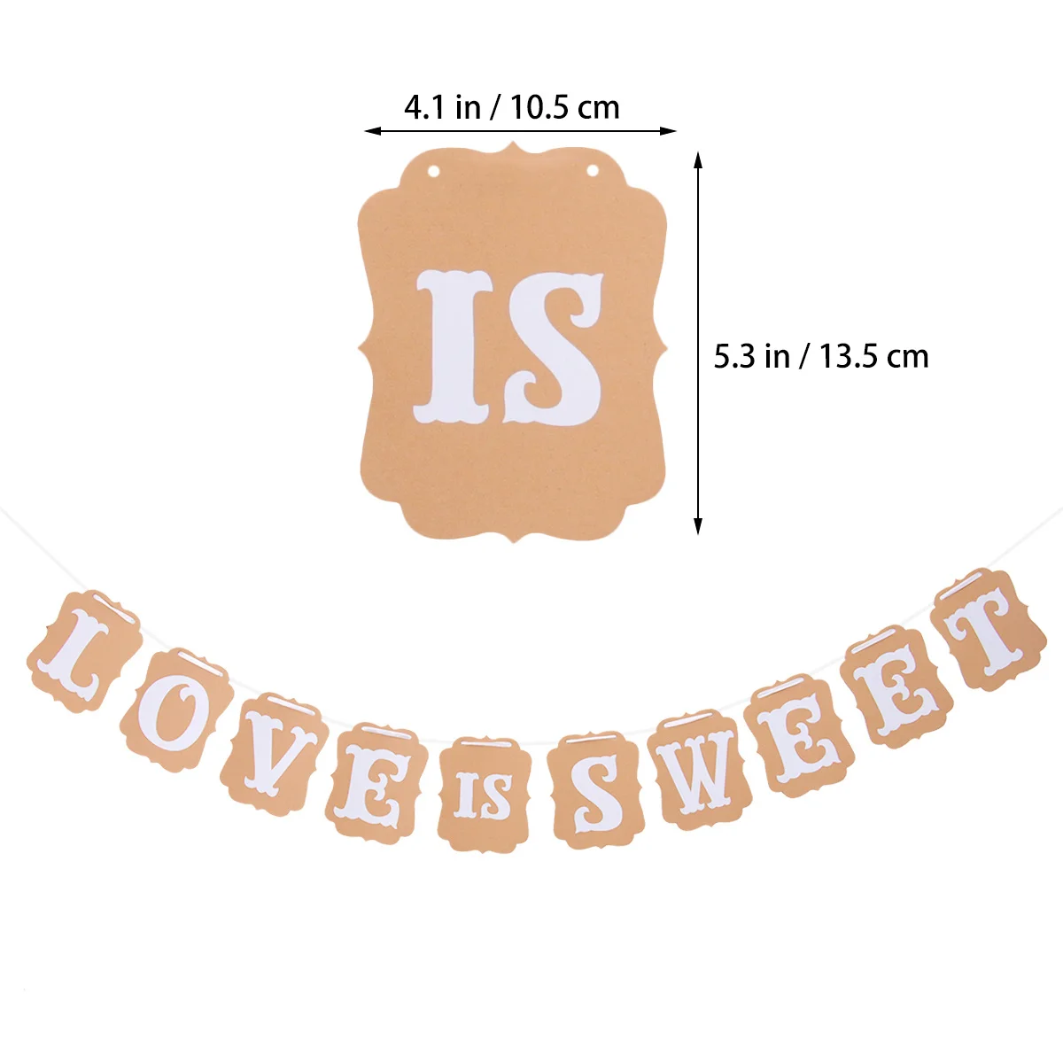El amor es dulce guirnalda Banner decoración de boda DIY forma curva Banner versátil para ceremonia de boda regalo de Acción de Gracias hogar