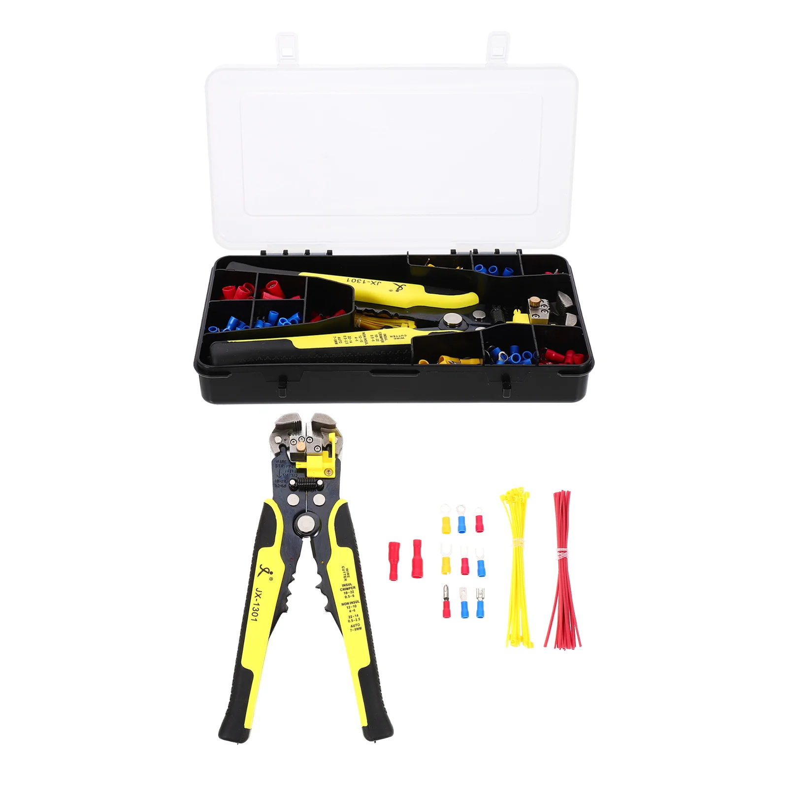 

1 set Wire Stripper Crimping Pliers Ratcheting Terminals Tool Kit High Quality Durable Suitable Equipment Switches Batteries Car
