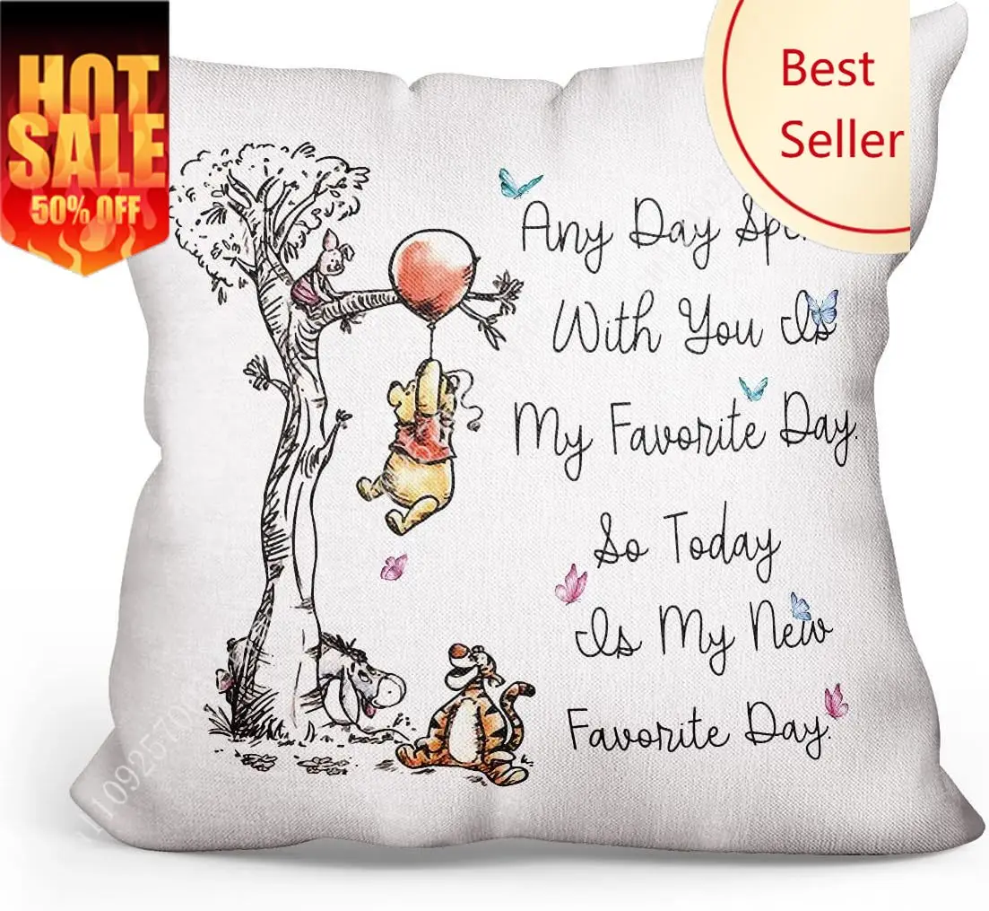 

Friendship Pillowcase Disney Cartoon Pillow Case Soft Sofa Bed Decoration Child Holiday Party Boy Girl Gifts Custom Pillow Cover