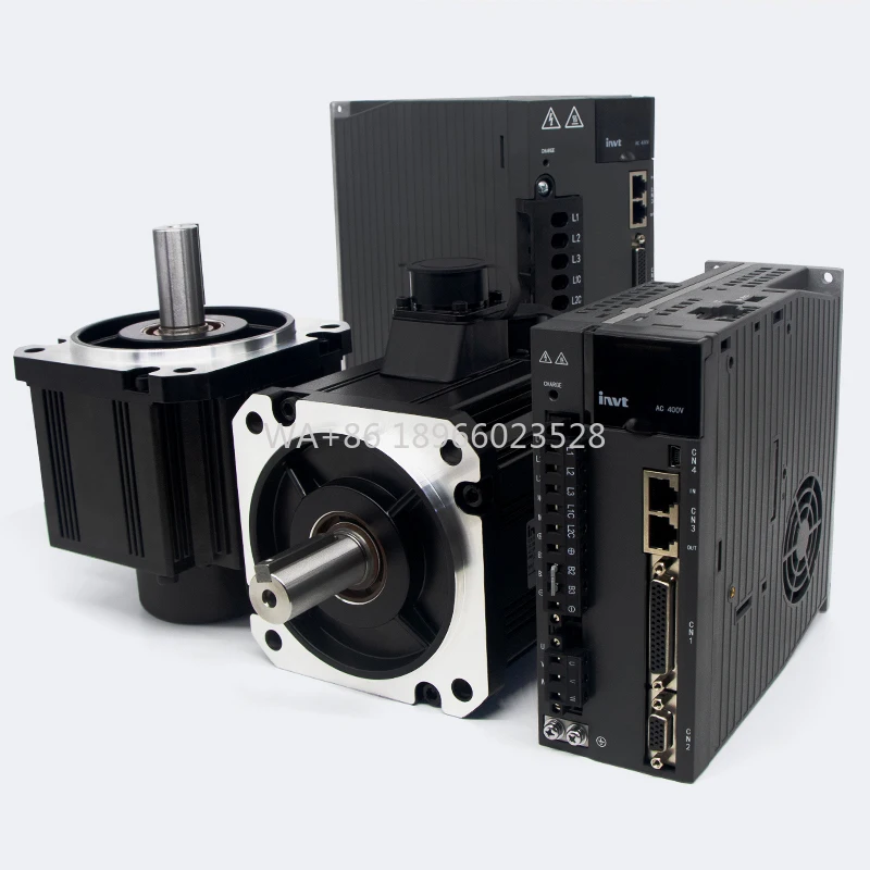 UMOT محرك سيرفو Invt 7.5 Kw سيرفو 180 مللي متر 7.5kw 380 فولت 22.5a 48n.M 1500 دورة في الدقيقة Cnc Servos 23bit ثلاث مراحل محرك معزز سائق الفرامل عدة