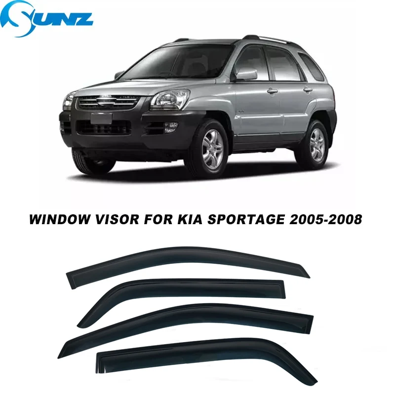 

Car Window Deflector For Kia Sportage 2005 2006 2007 2008 2009 2010 Side Window Visor Sun Rain Deflector Guard Awnings Shelters