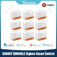 SONOFF Zigbee3.0 Smart Switch Intelligent Mini ZBMINI L2 Switches Supports EWeLink Alexa Google Alice No Neutral Wire Required