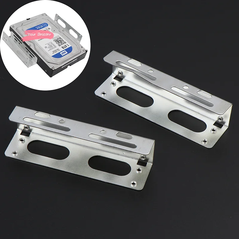 Y-2PCS 3.5 To 5.25 Optical Drive Expansion Holder Bracket SSD M.2 HDD Caddy Bay Hard Drive Rack Desktop Hard Drive Bracket
