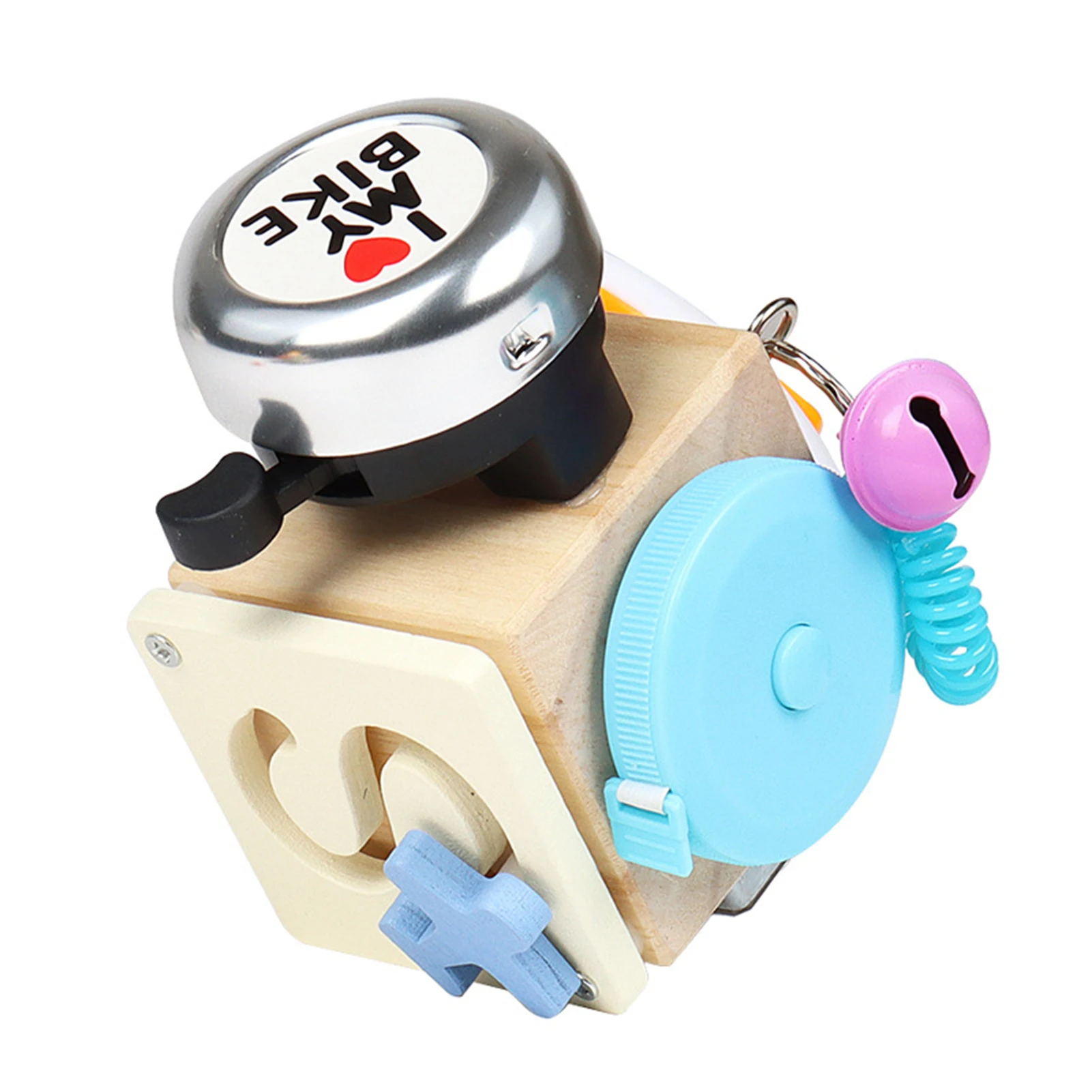 Wielofunkcyjny blok edukacyjny 6 w 1 dla dzieci, zabawka drewniana edukacyjna i wczesnoedukacyjna, zabawna i interesująca.