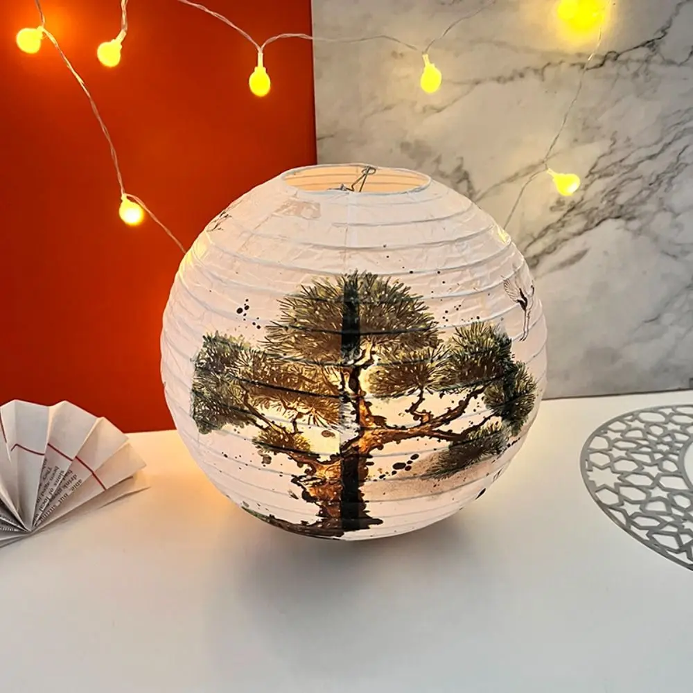 Fair Decoration Hanfu matching Festival Party Mid-autumn Festival Toys Gifts Paper Lantern Flower Lantern Lampshade Round Lamp