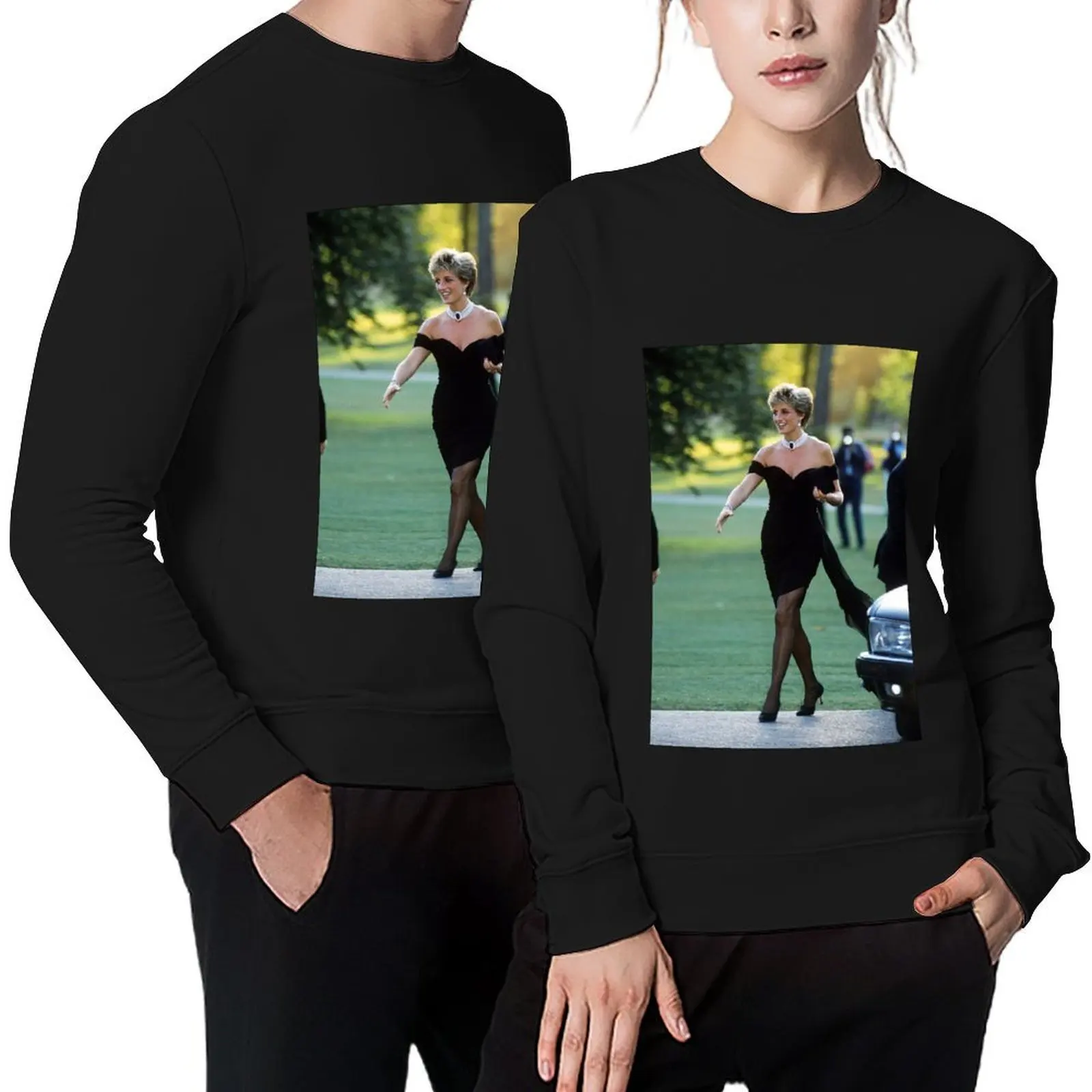 

Diana, Princess of Wales, Revenge Dress Pullover men's winter sweater men's clothes autumn sweatshirts