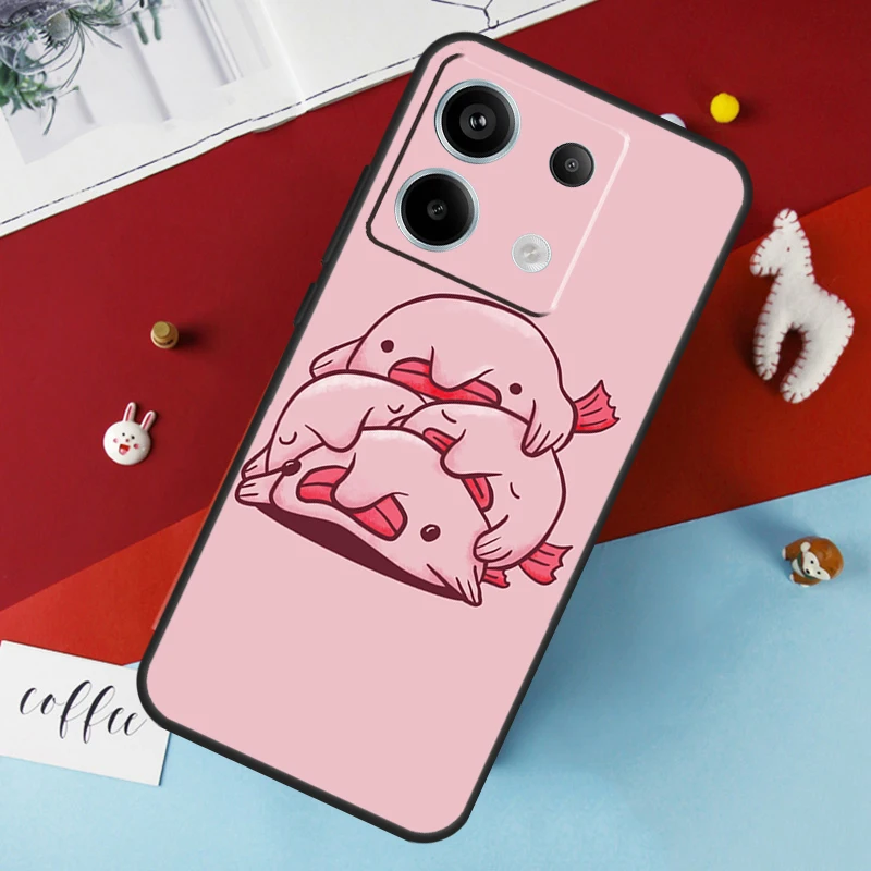 Blobfish Case For Xiaomi Redmi 12 13C 12C 10C 9C Redmi Note 13 9 10 11 12 Pro 9S 10S 11S 12S Cover