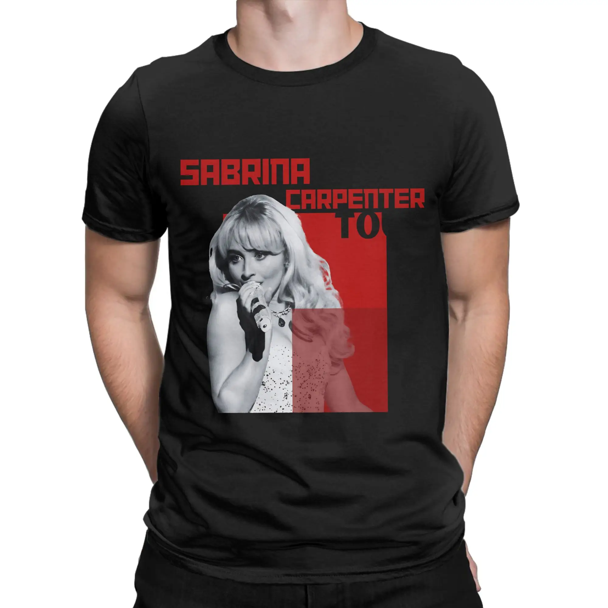 الرجال سابرينا النجارين تي شيرت 100% الملابس القطنية الجدة قصيرة الأكمام طاقم الرقبة تي شيرت الكلاسيكية تي شيرت #2