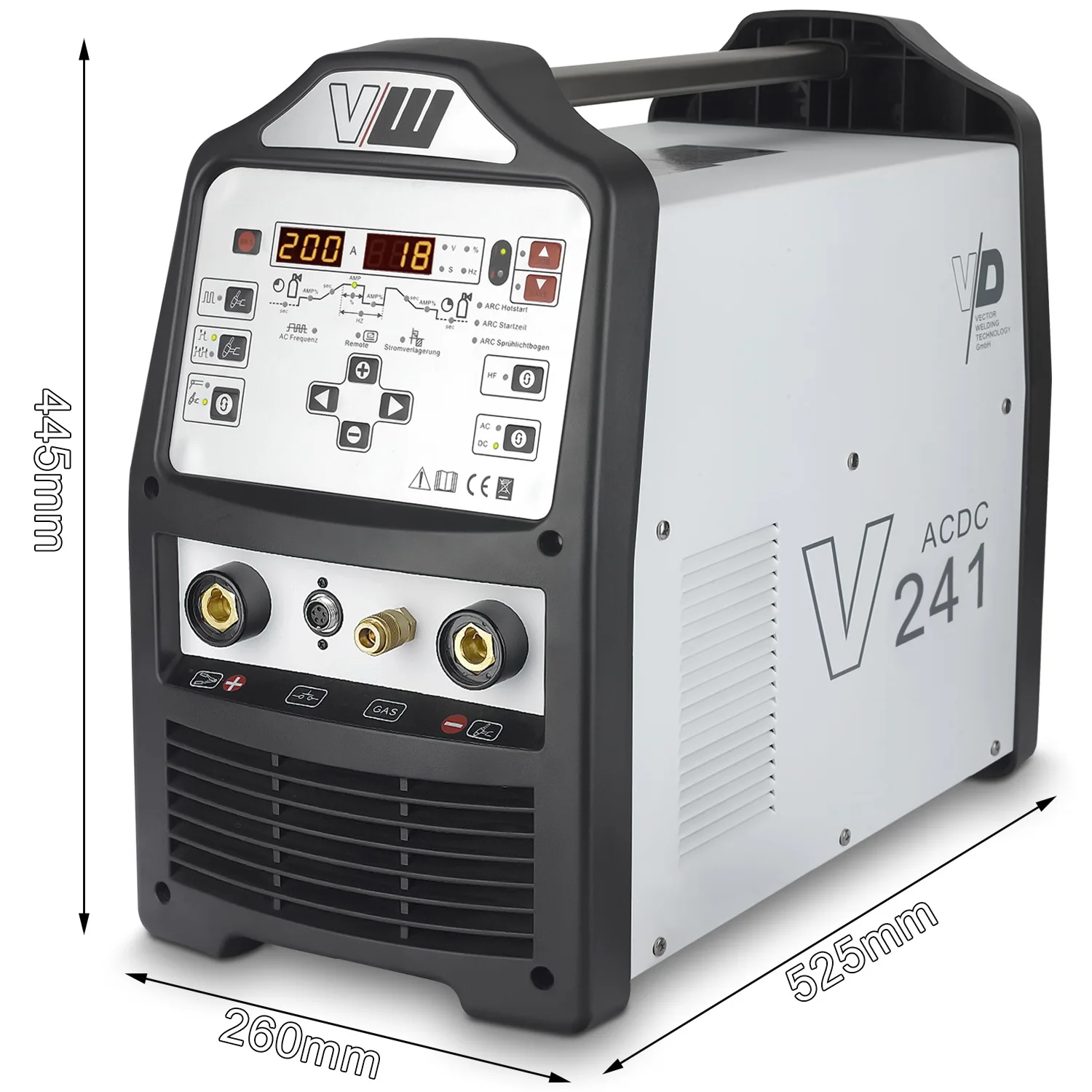 Vector V241 Tig Ac Dc Welding Machine 200A New Condition For Aluminum And Ion Welding