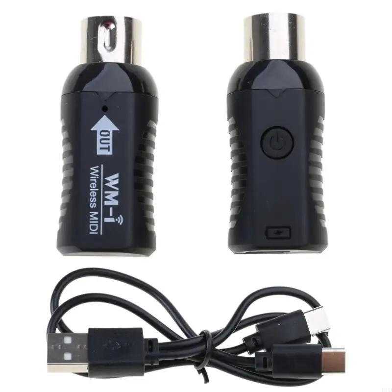 

F1FD Wireless Transmission System 5 PIN Low Latency Wireless MIDI Adaptor MIDI Wireless Guitar System Receiver Transmitter