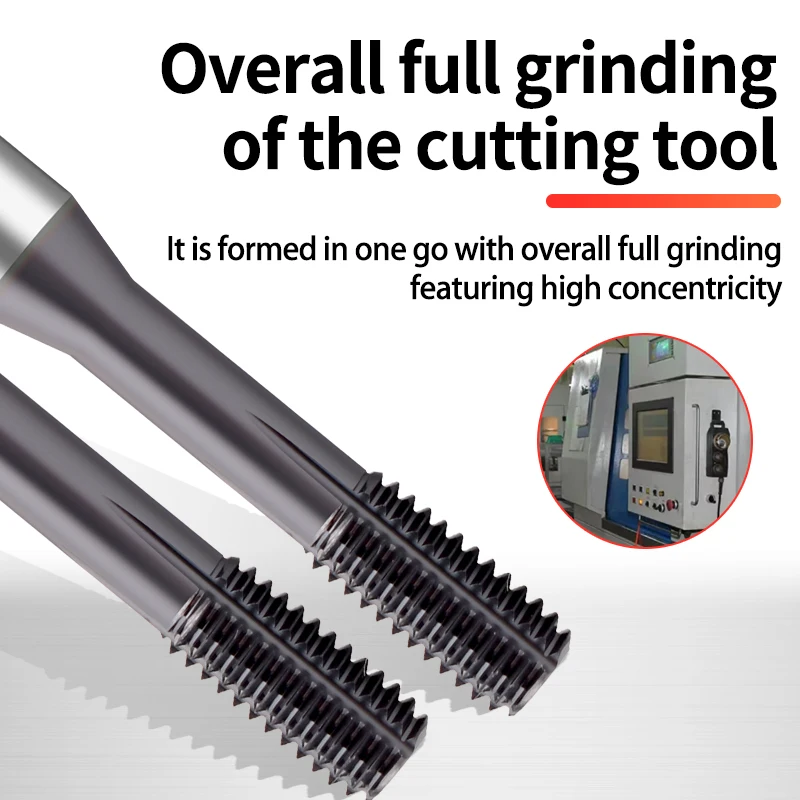 BOSS TAPS Carbide Tungsten Steel JIS Standard Roll Forming Tap M2 M3 M4 M5 M6 M8 M10 Machine Screw Thread Taps For HRC 55° - 62°