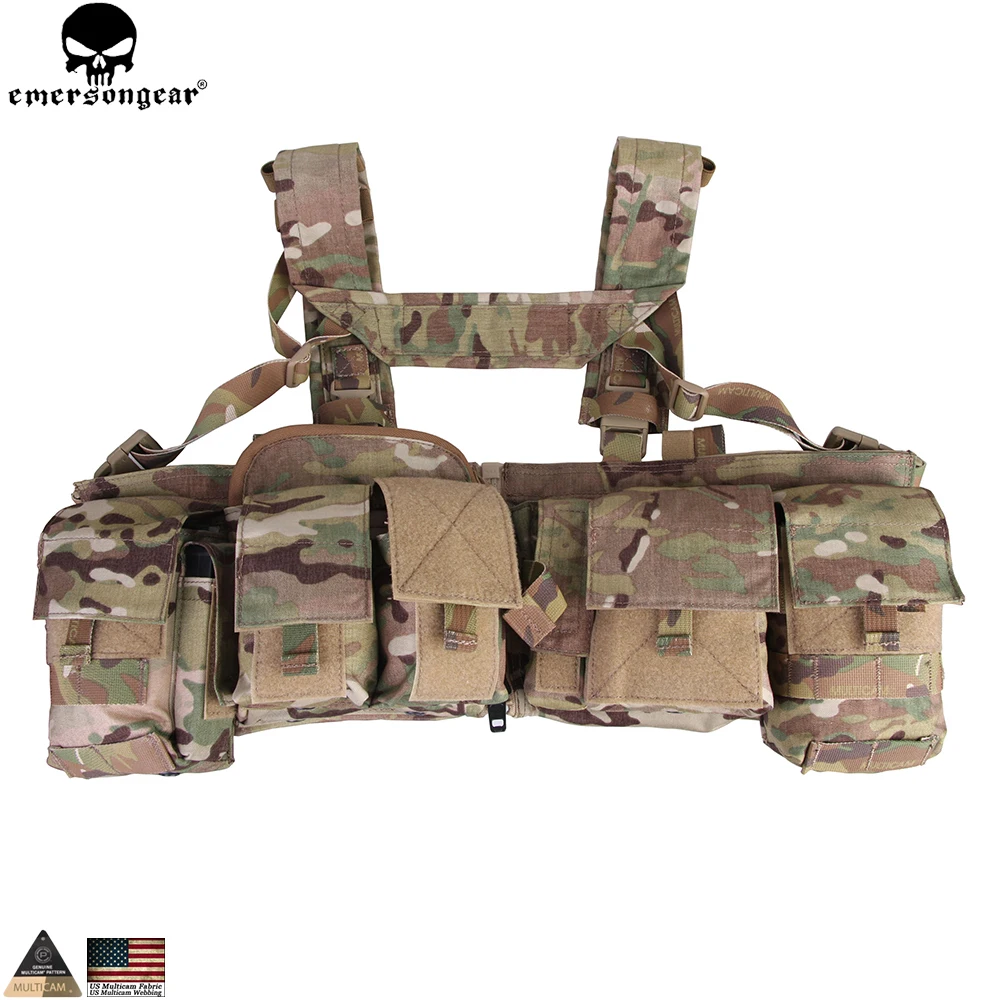 Imagem -05 - Emersongear-uw Gen v Split Front Chest Rig Body Armor Airsoft Paintball Combate Molle Vest Tático Multi-camo Em7451