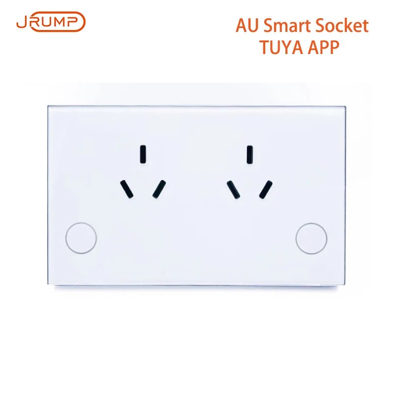 Australian standard smart socket, support dual power socket touch buttons Work with Alexa Echo Google Home