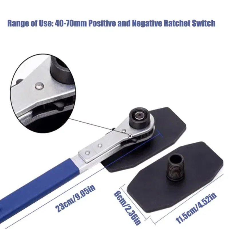 Brake Caliper Tool Stainless Steel Ratchet Brake Piston Caliper Spreader Tool Press Twin Quad Separator Pad Disc Repair Kits Car view 4