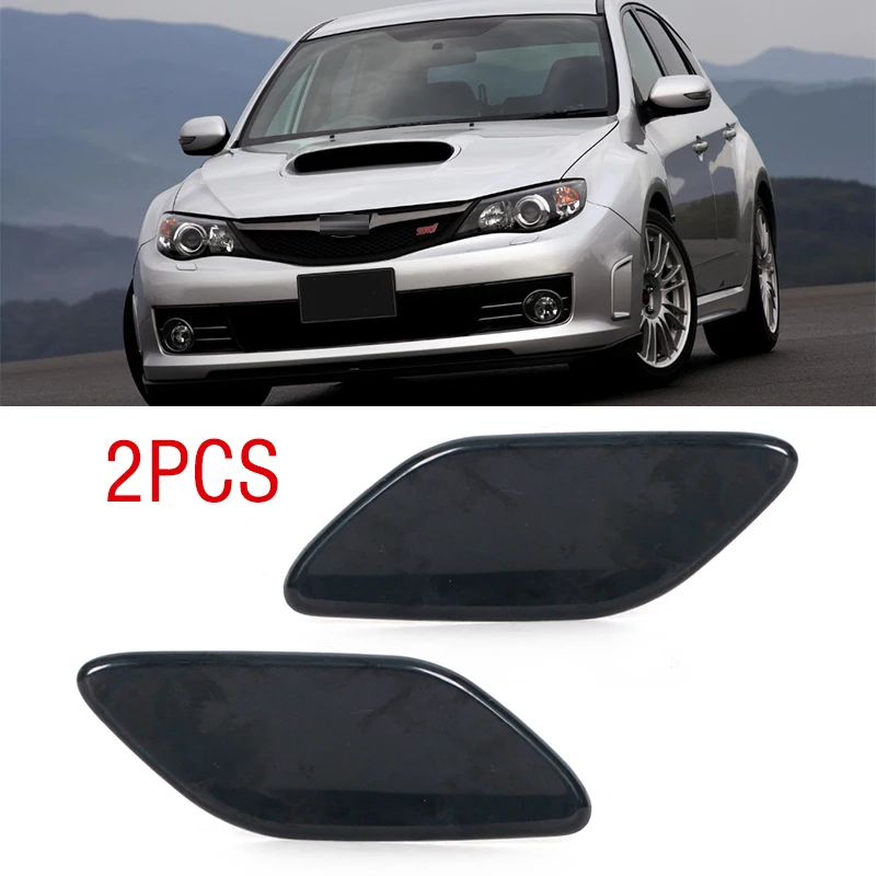 1Pair Front Bumper Head Light Lamp Washer Spray Nozzle Cover Lid Cap For Subaru Impreza WRX STI GH GR GV GE G12 G22 2008-2010