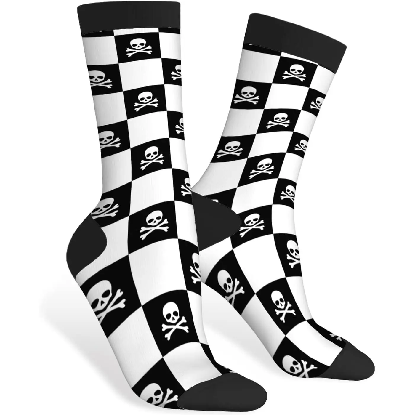 

Забавные носки с черепом, новинка, повседневные носки с черепом, контрастный цветной дизайн для женщин и мужчин, подарок, новинка для здоровья