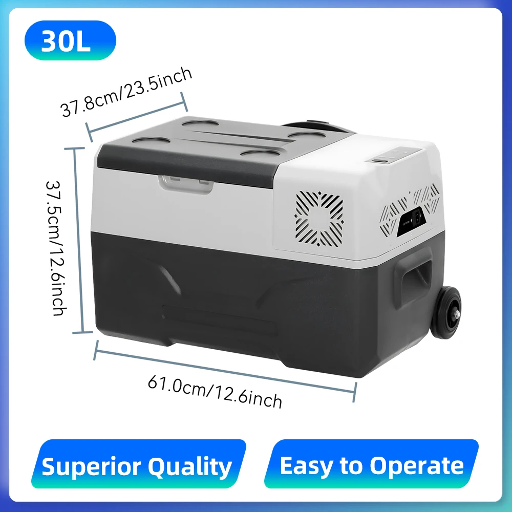 Podofo 30L 40L 50L Auto Koelkast voor Kamperen, Reizen, Buitenactiviteiten, Draagbare Compressor Koelbox, Auto Koelkast Vriezer voor Voertuigen