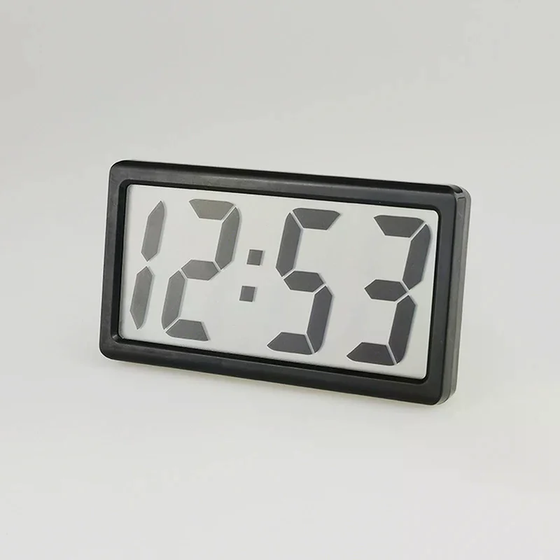 Mini Battery Powered Digital Desk Clock Time Date 12-hour Display Table Clock Wall-mounted LCD Clock With AG10 Battery