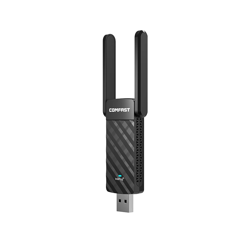 Adaptador USB WiFi 6 de 1800Mbps 802.11AX 2,4G/5GHz USB3.0 antena de tarjeta de red inalámbrica Dongle Wi-Fi RTL8832BU para Win 10/11 PC