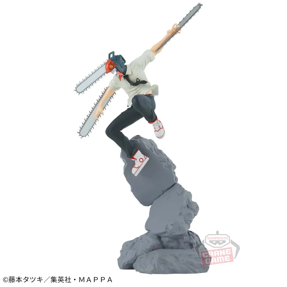 ของแท้จาก Bandai ของแท้จาก Banpresto ชุดรวมตัวละครอนิเมะ Chainsaw Man ดาบซามูไรของเด็นจิ ของสะสม โมเดลฟิกเกอร์