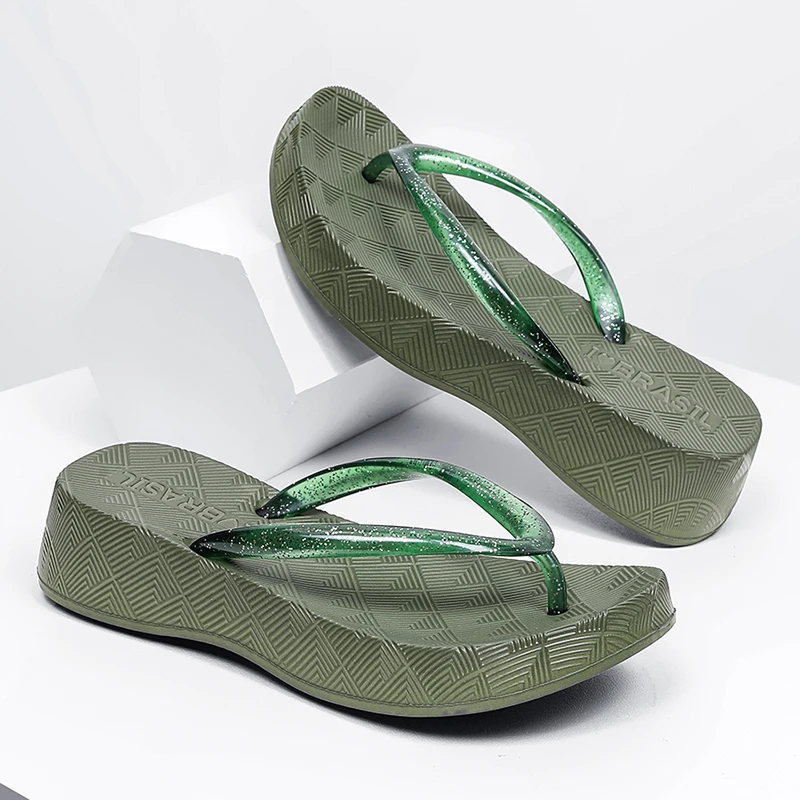 Summer Slippers For Men Women Eva Soft Bottom Slippers Indoor House Slides Flat Sandals Outdoor Beach Shoes Man